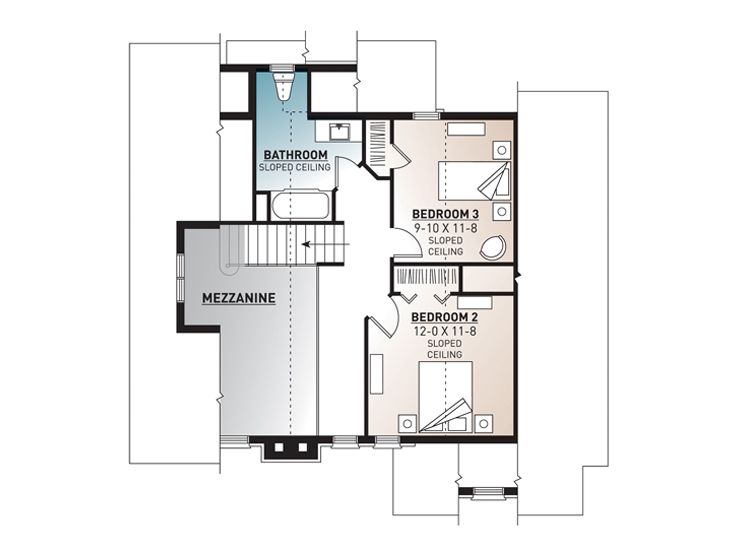2nd Floor Plan, 027H-0078