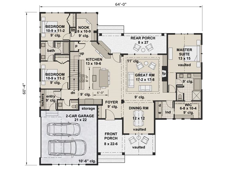 1st Floor Plan, 023H-0209