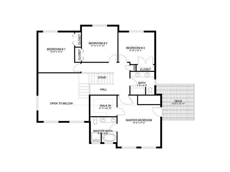 2nd Floor Plan, 065H-0090