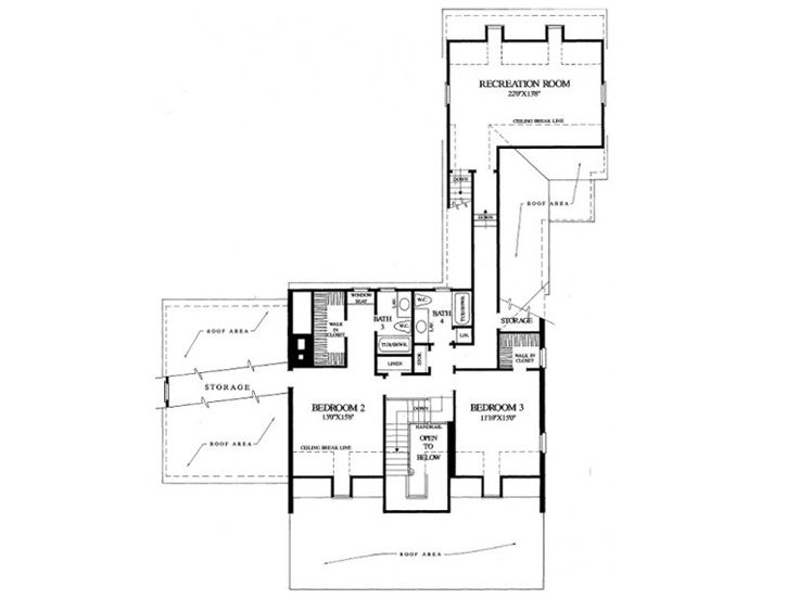2nd Floor Plan, 063H-0007