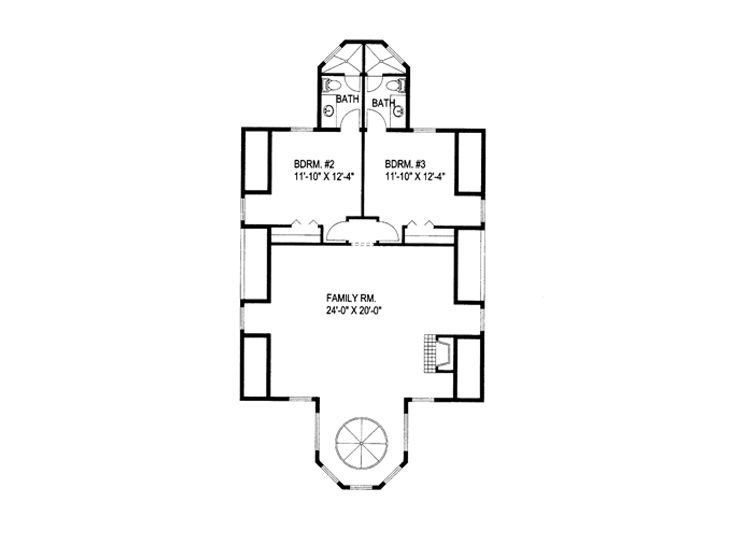 2nd Floor Plan, 012H-0175
