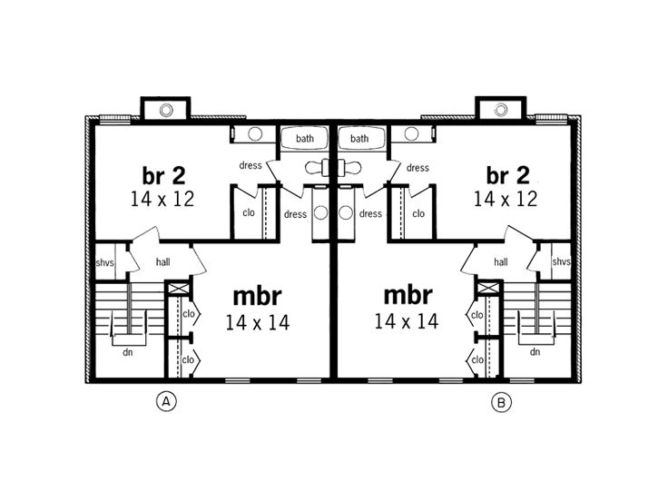 2nd Floor Plan, 021M-0012