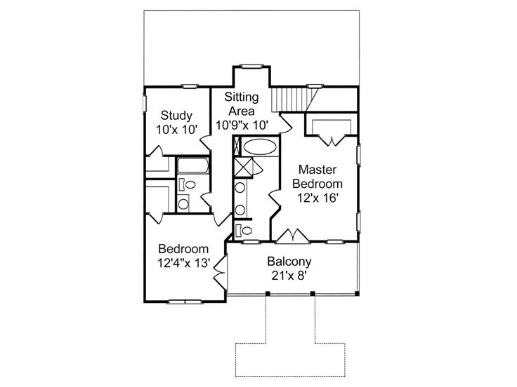 2nd Floor Plan, 017H-0036