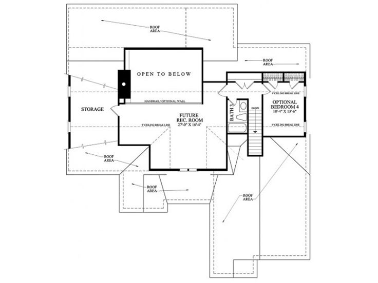 2nd Floor Plan, 063H-0073