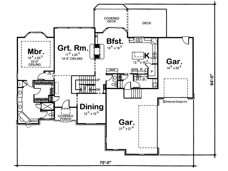 1st Floor Plan, 050H-0037