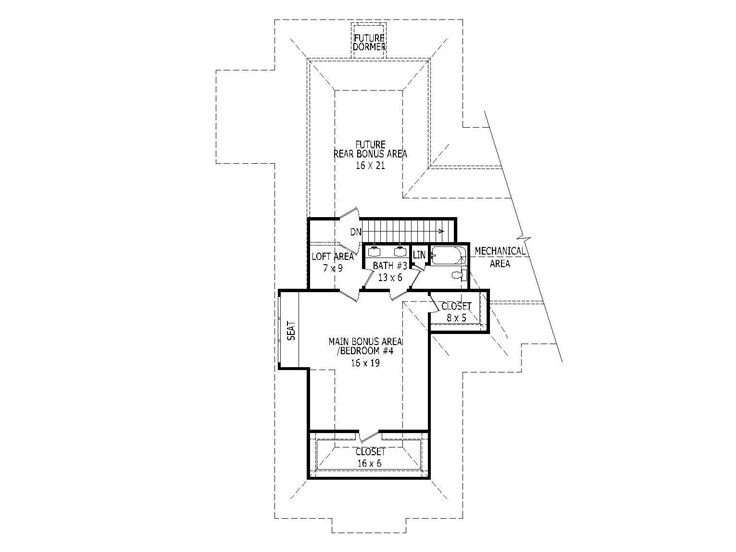 2nd Floor Plan, 062H-0101