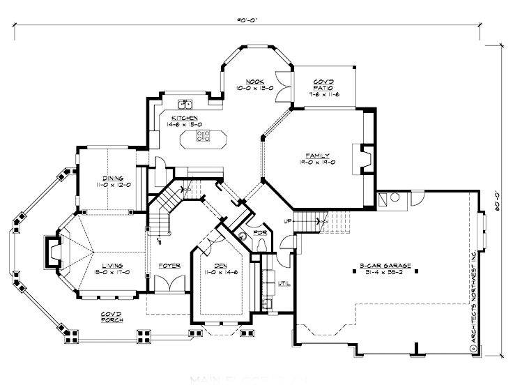 1st Floor Plan, 035H-0064