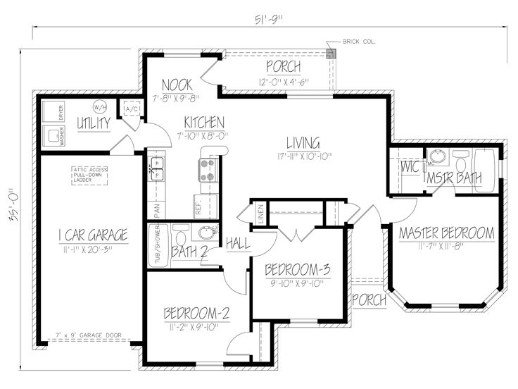 Floor Plan, 068H-0025