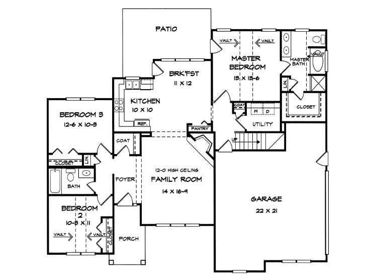 1st Floor Plan, 019H-0081