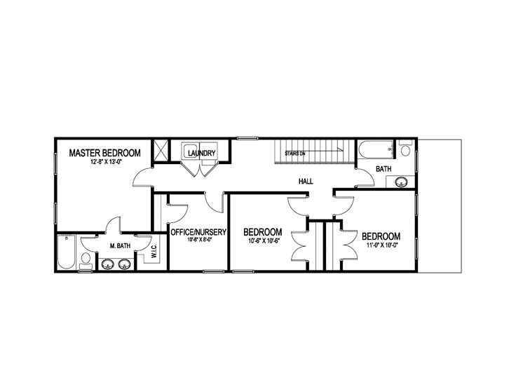 2nd Floor Plan, 058H-0066