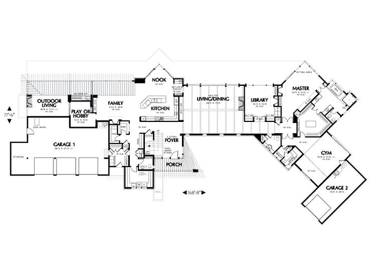 1st Floor Plan, 034H-0047