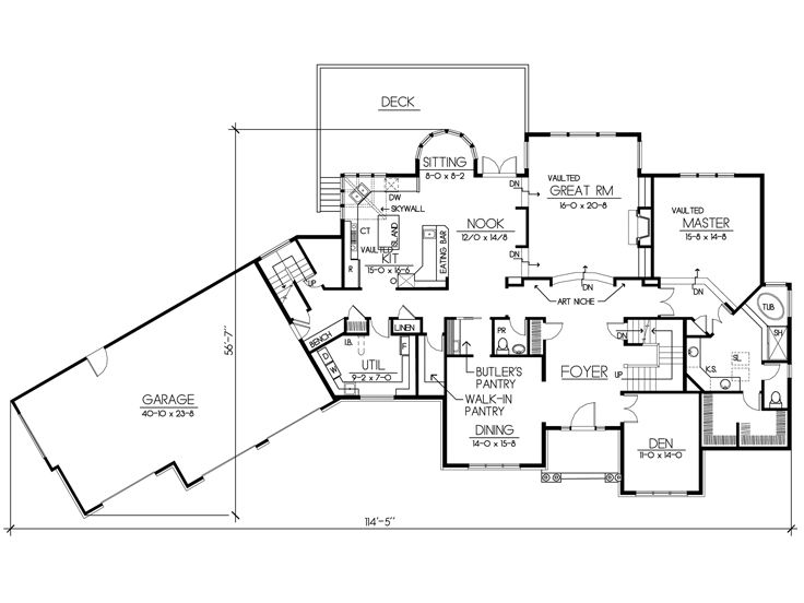 1st Floor Plan, 026H-0116