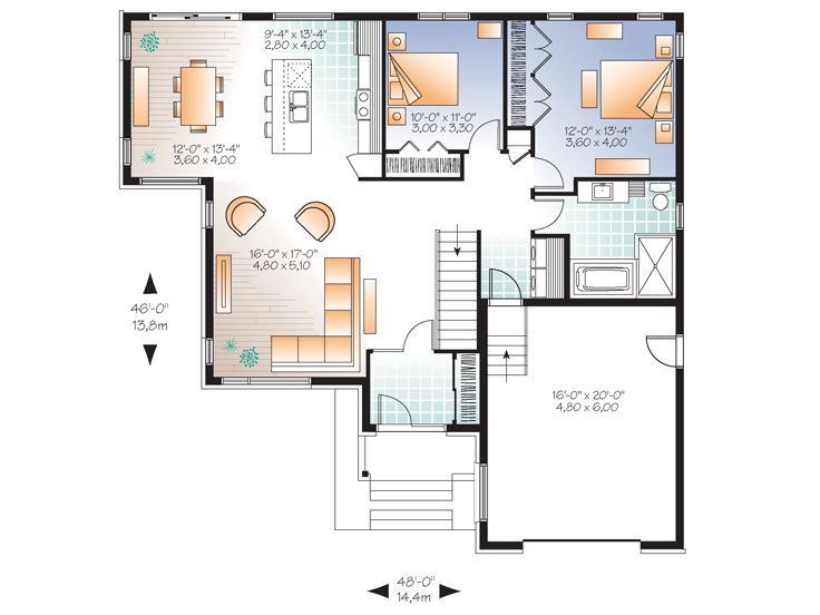 Floor Plan, 027H-0384