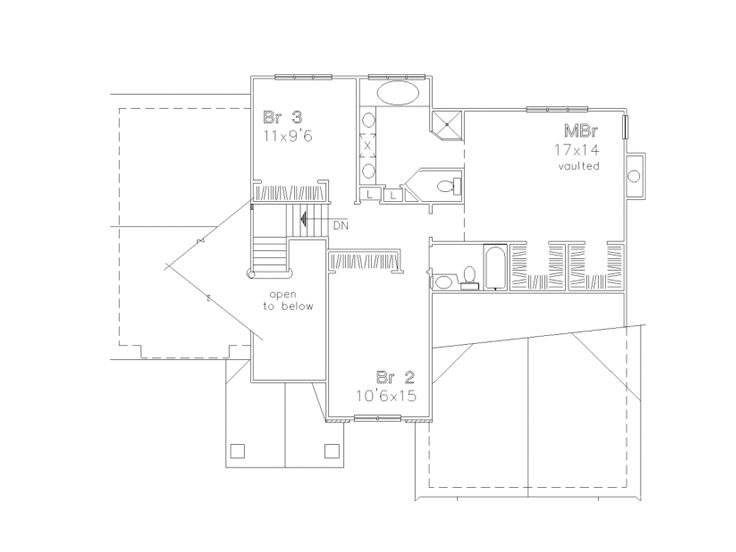2nd Floor Plan, 022H-0065