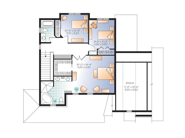2nd Floor Plan, 027H-0339