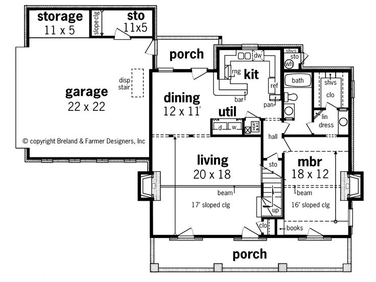 1st Floor Plan, 021H-0064
