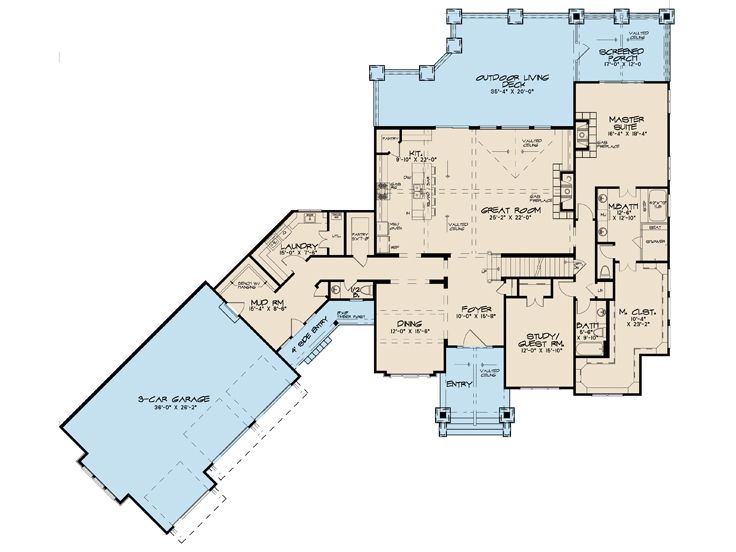 1st Floor Plan, 075H-0021
