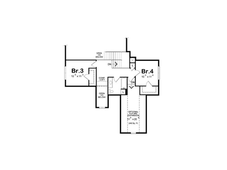 2nd Floor Plan, 031H-0314