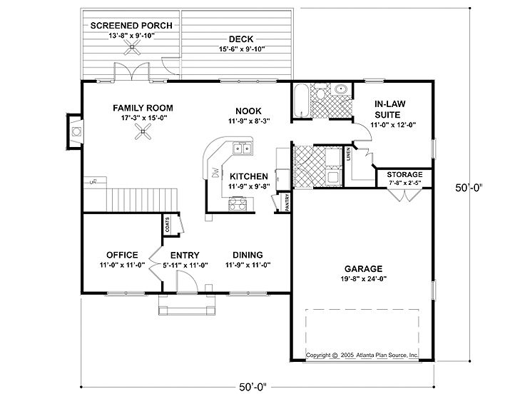 1st Floor Plan, 007H-0062
