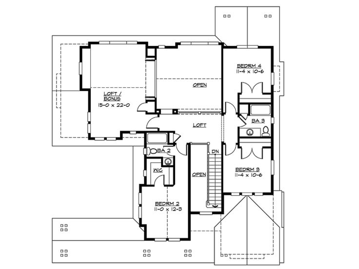 2nd Floor Plan, 035H-0079