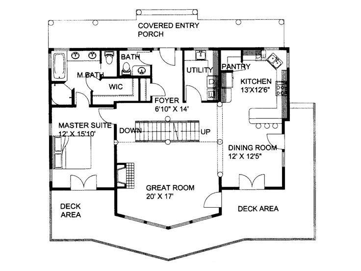 1st Floor Plan, 012H-0212
