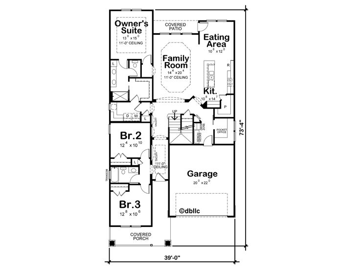 1st Floor Plan, 031H-0365