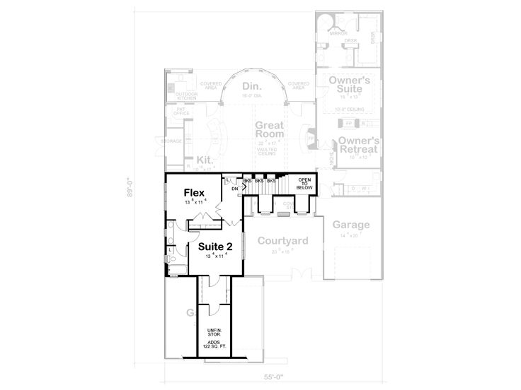 2nd Floor Plan, 031H-0481
