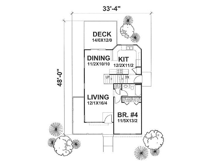 1st Floor Plan, 016H-0004