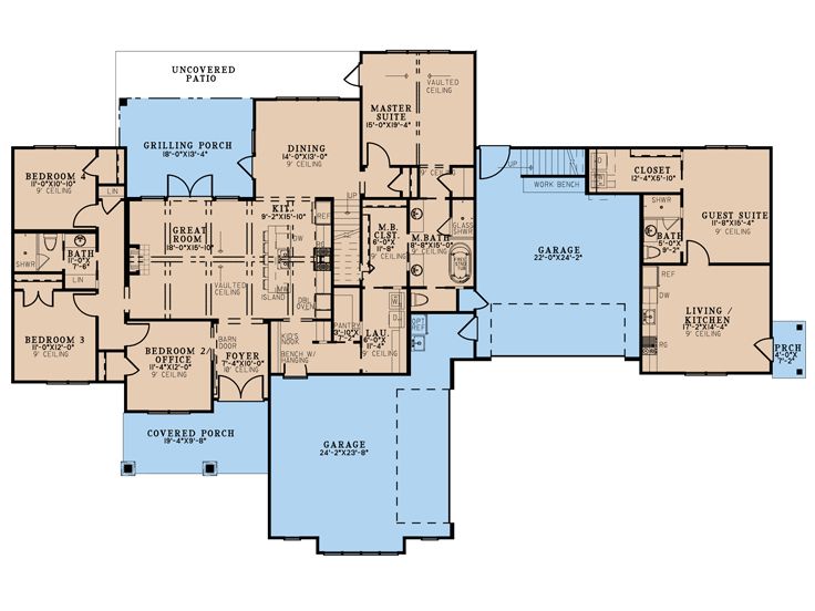 1st Floor Plan, 074H-0241