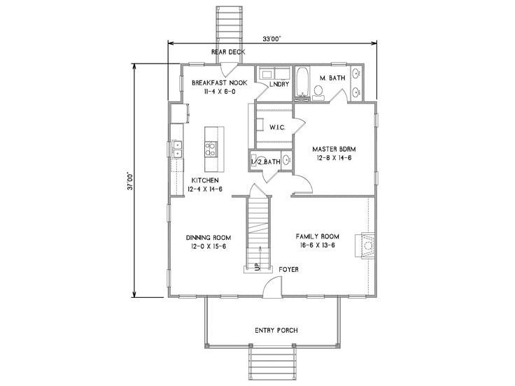 1st Floor Plan, 082H-0008
