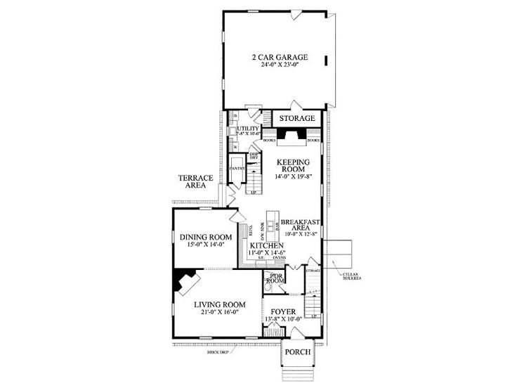 1st Floor Plan, 063H-0153