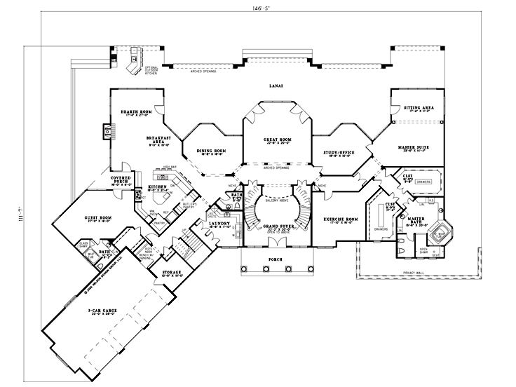 1st Floor Plan, 025H-0159