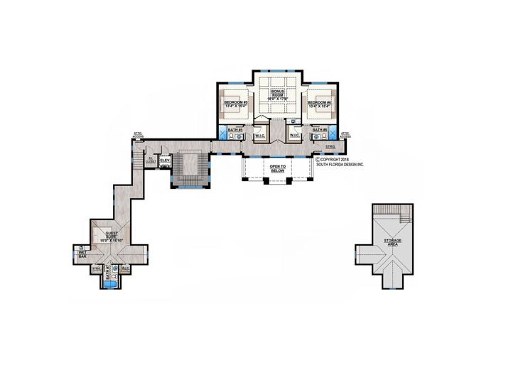 2nd Floor Plan, 070H-0034