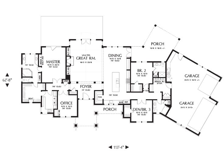 Floor Plan, 034H-0293