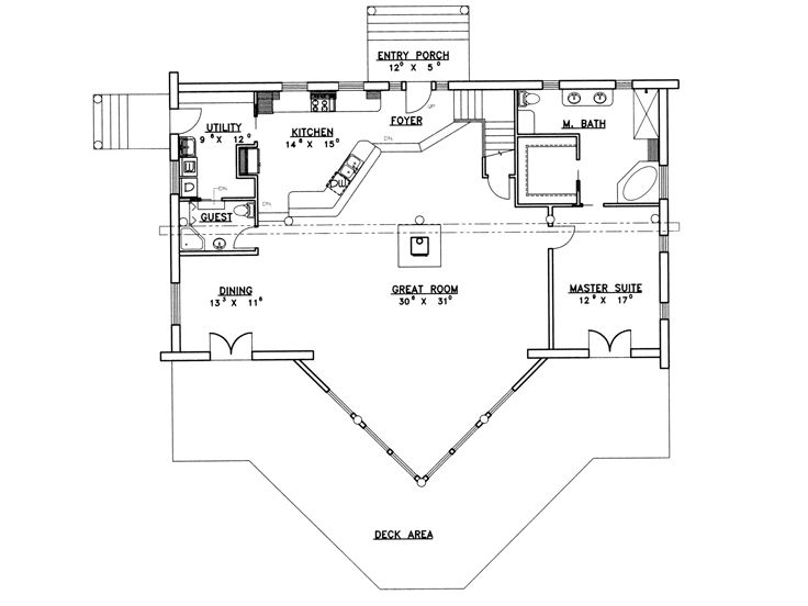 1st Floor Plan, 012L-0030