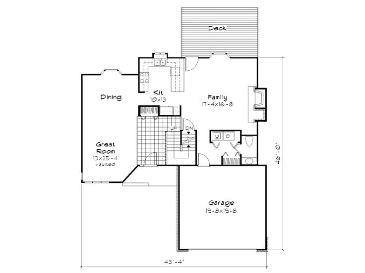 1st Floor Plan, 022H-0041
