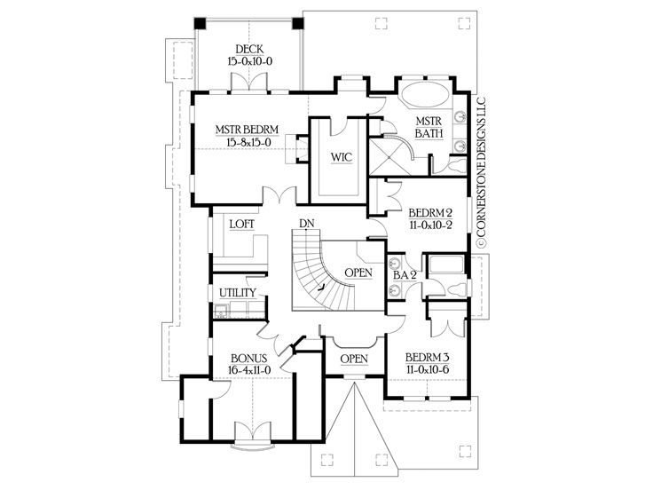 2nd Floor Plan, 035H-0018