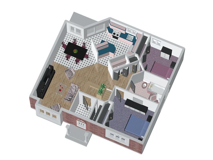 Floor Plan 3D, 072H-0032
