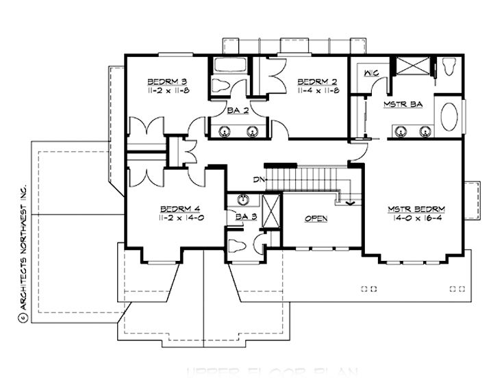 2nd Floor Plan, 035H-0058