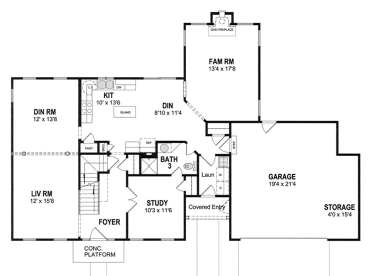 1st Floor Plan, 014H-0062