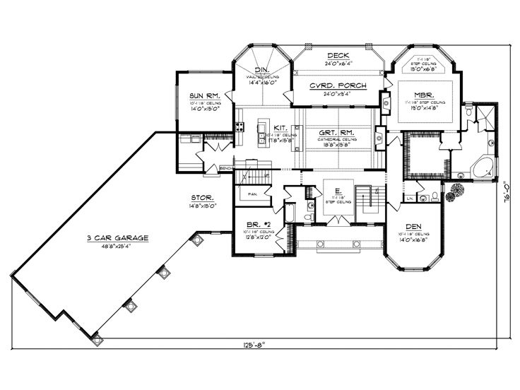 Plan 020h 0284 The House, Ranch Floor Plans Without Formal Dining Room