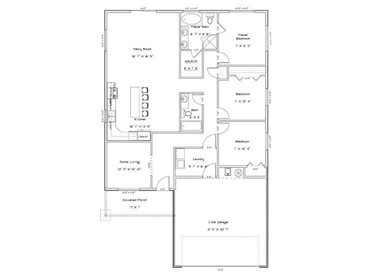 Floor Plan, 065H-0020