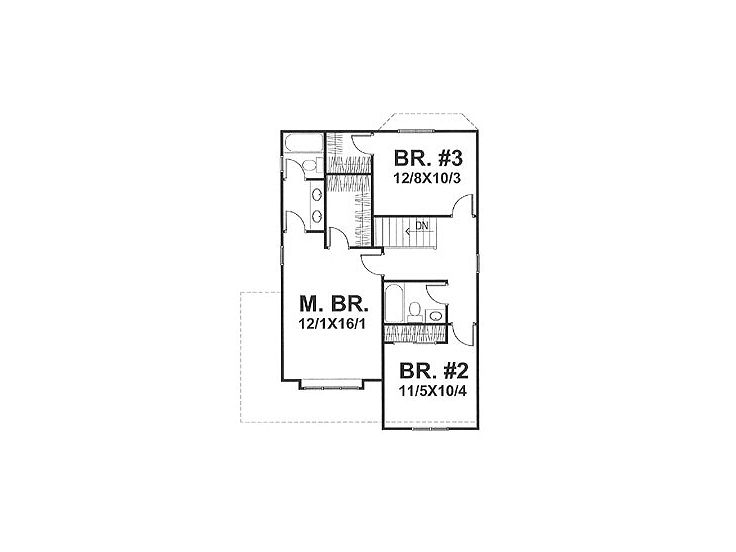 2nd Floor Plan, 016H-0004