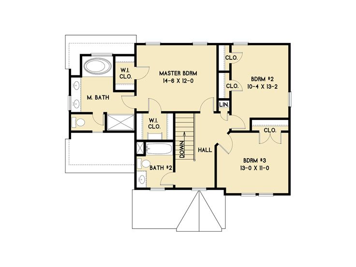 2nd Floor Plan, 082H-0004