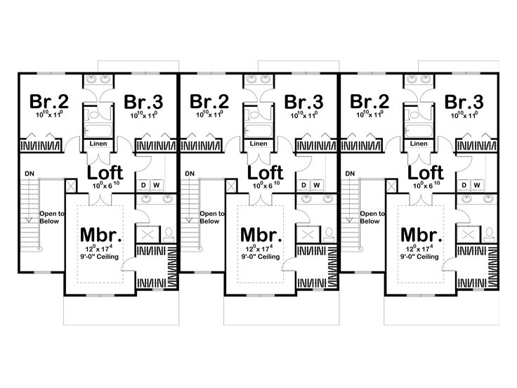 2nd Floor Plan, 050M-0008