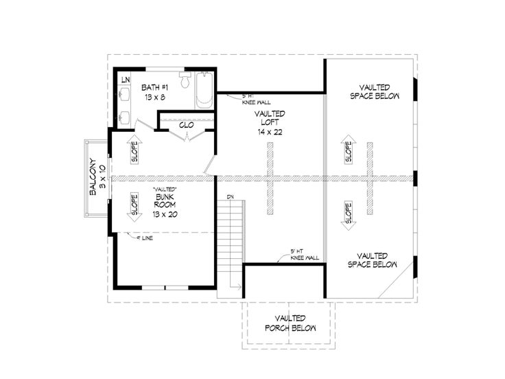 2nd Floor Plan, 062H-0292
