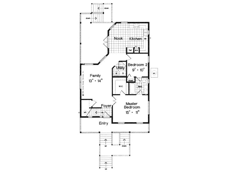 1st Floor Plan, 043H-0023