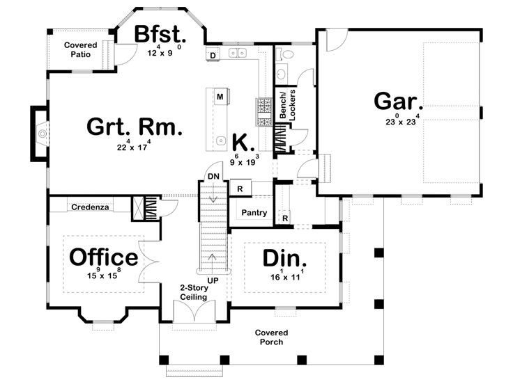 1st Floor Plan, 050H-0346