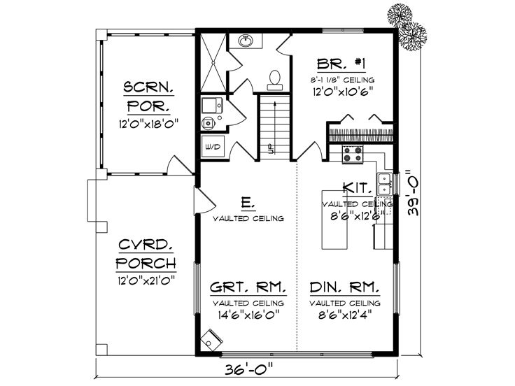 1st Floor Plan, 020H-0477
