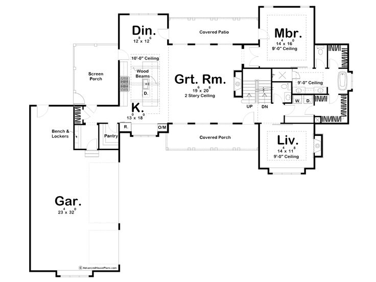 1st Floor Plan, 050H-0135